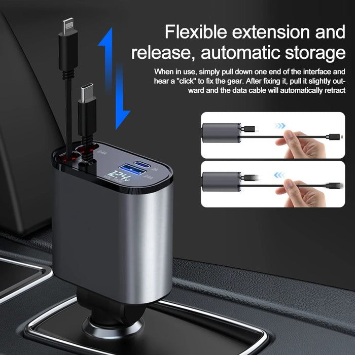 4 in 1 Retractable Charger